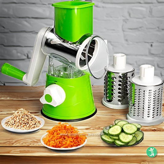 Multi-Functional Vegetable Cutter/Slicer and 3 in 1 Tabletop Grater